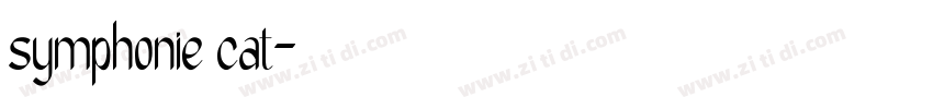 symphonie cat字体转换